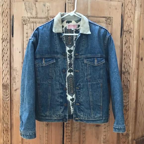 quilt lined denim jacket